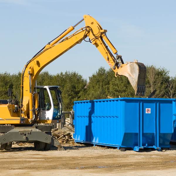 how many times can i have a residential dumpster rental emptied in Rocky Fork Point